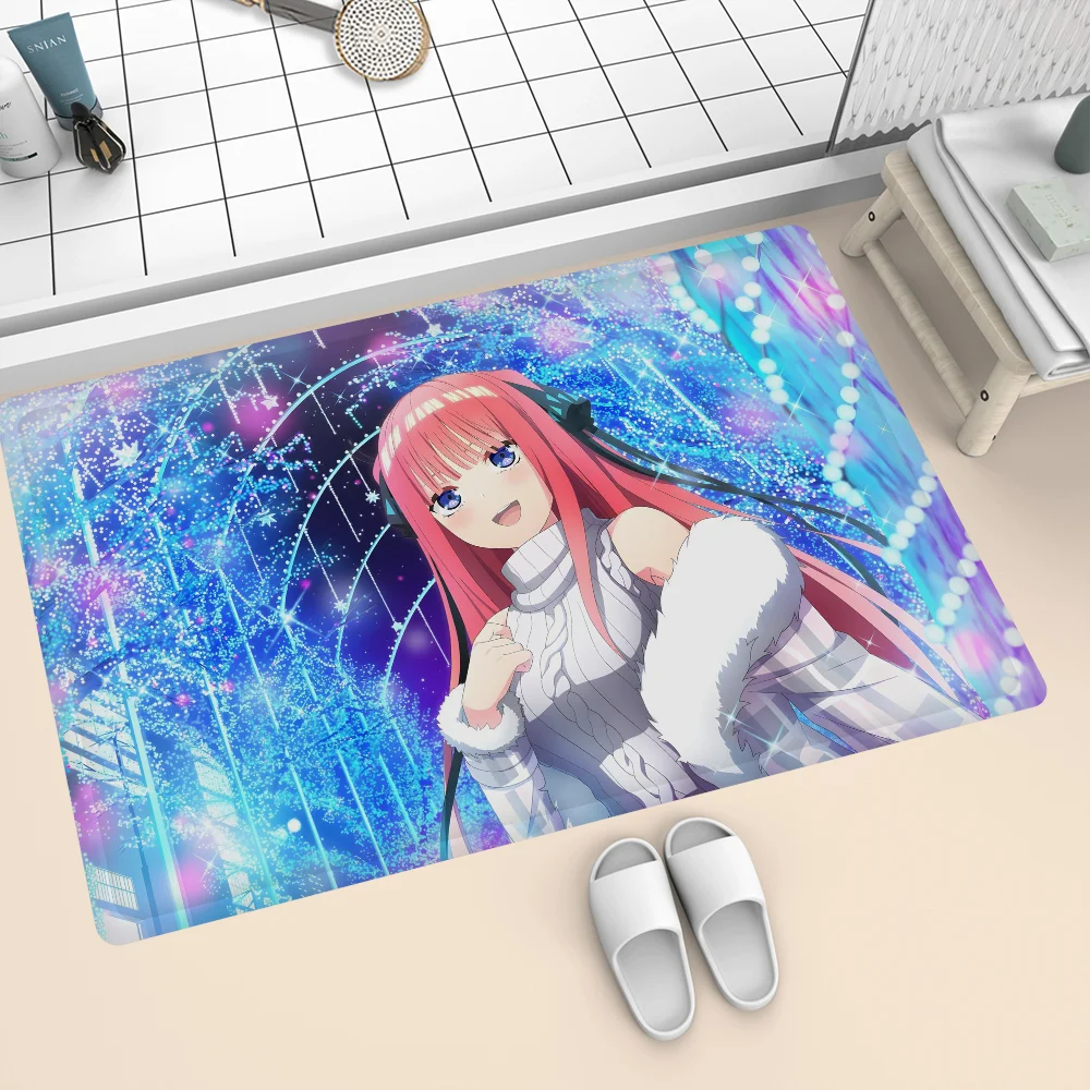 Cartoon Anime Quintessential Quintuplets Door Mat Washable Non-Slip Living Room Sofa Chairs Area Mat Kitchen Bedside Area Rugs