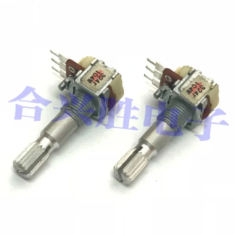 1 Piece 12 Precision Potentiometer Single W100K 104W With Midpoint Power Amplifier Audio Left Right Balance Volume Potentiometer