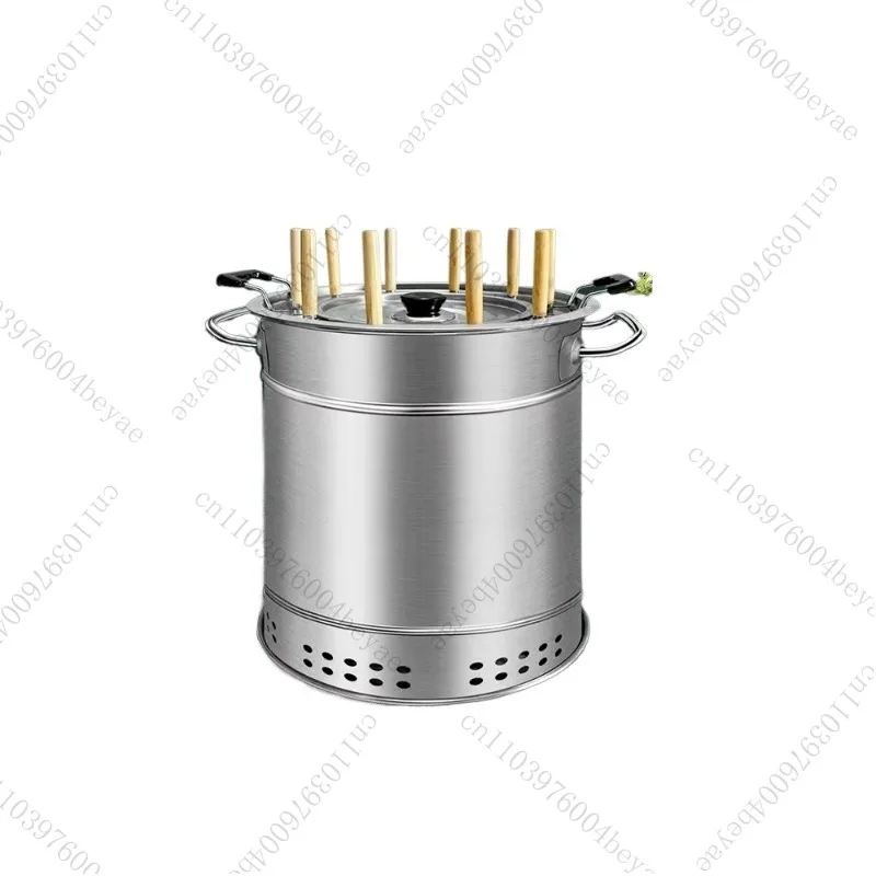 BBQ Smokeless Barbecue Home  Hanging Stove Charcoal Grill Indoor Stainless Steel Oven 20/28 Strings