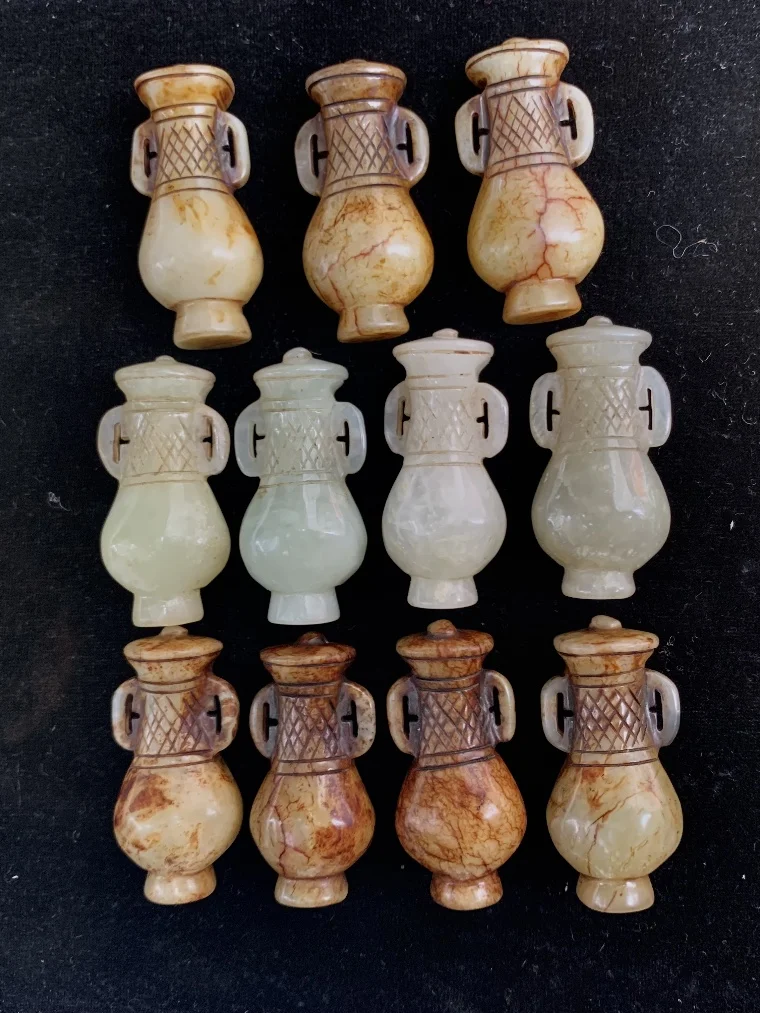 

1pcs/lot Aesthetic accessories pendant ornament han dynasty ancient jade peace bottle pendant gift traditional ethnic style