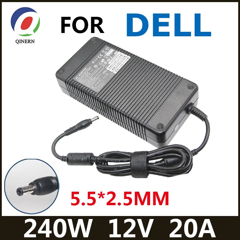 12V 20A 240W 5.5*2.5MM Charger ADP-280BB B Laptop adapter For Dell ADP-220AB B M8811 220P-01 DA-2 PE4C-EC060A V3.0 Power Supply