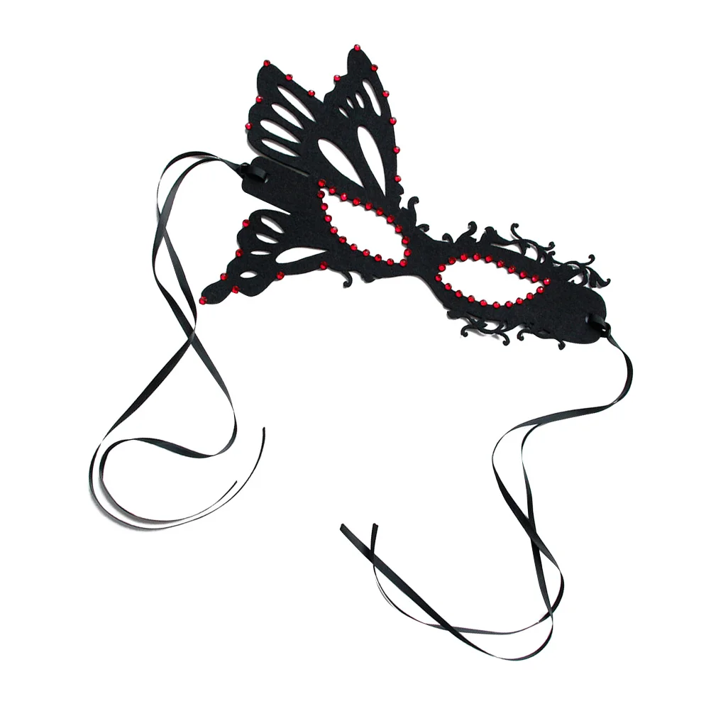 Half gezicht vlinder strass masker verstelbare riem Halloween Party maskerade masker vrouwen maskerade maskers vrouwen