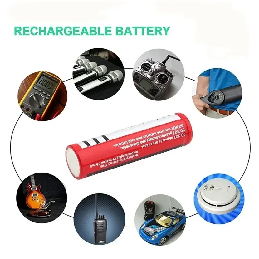 New 18650 Battery 3.7V 4200mAh Rechargeable Battery Lithium ion Battery for LED Strong Light Flashlight Free Shipping