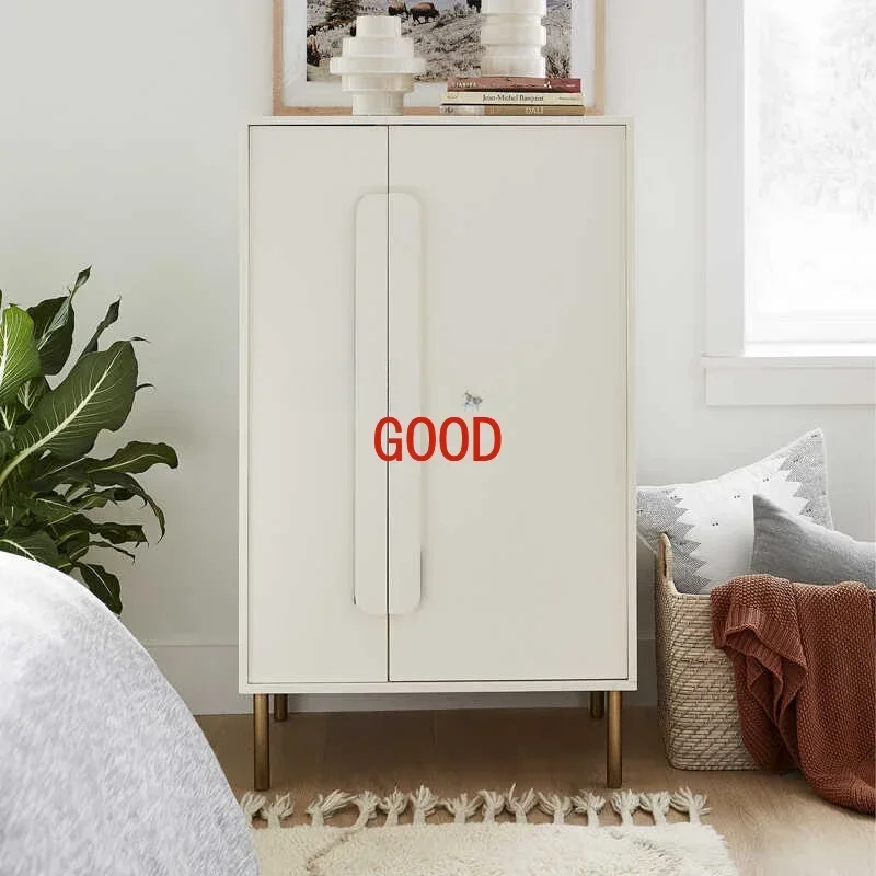 Cherrywood Log Home Master Bedroom Single and Double Door Component Wardrobe Wardrobe Storage Chest of Drawer