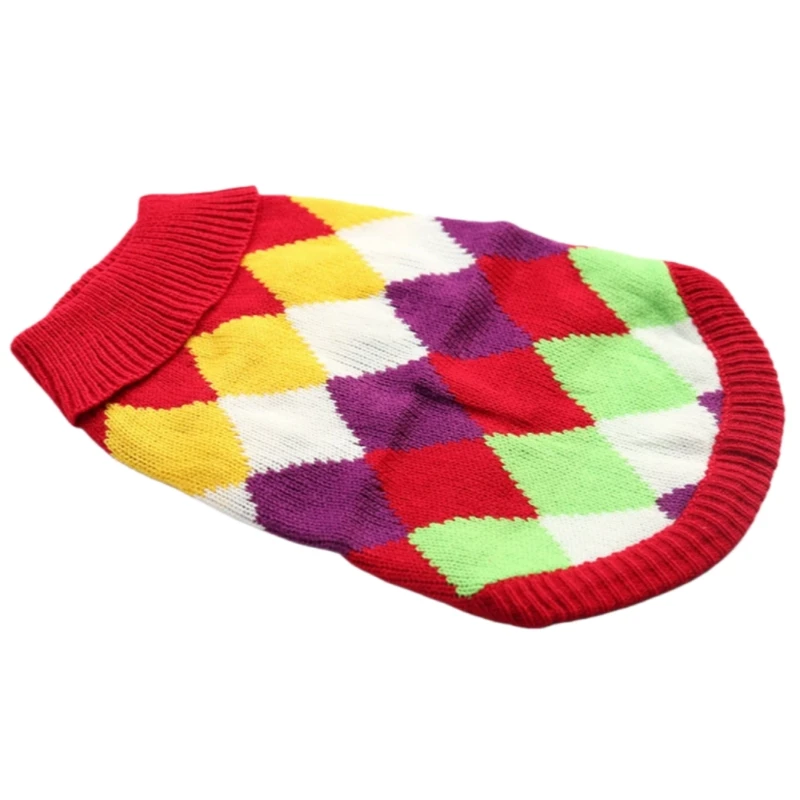 Pet Sweater New Year Outfit with Christmas Elements