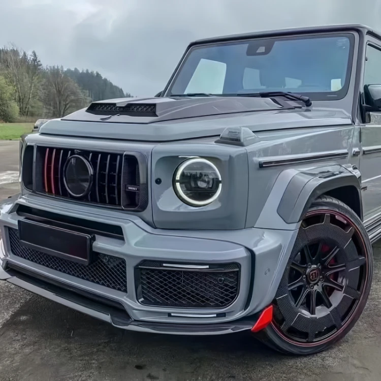 For Mercedes Benz G-Class W463 W464 Upgraded for Brabus G900 Rocket Rabbit Front and Rear Bumpers Carbon Fiber Hood Body Kit