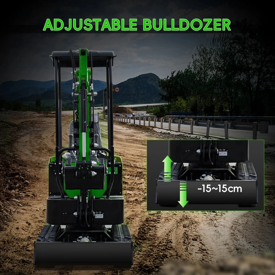 كوبوتا ديزل 1 طن حفارة صغيرة حفار صغير 2 طن الحفر الهيدروليكي الصغير مع المقصورة آلات البناء رخيصة الثمن