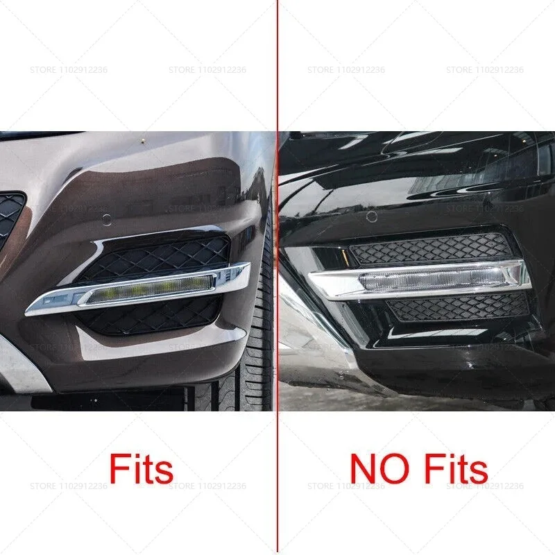 for 2013-2015 X204 W204 Mercedes Benz GLK-Class Front Bumper Fog Light Grill Grille Cover 2048853374 / 2048857123 / 2049065401 view 6