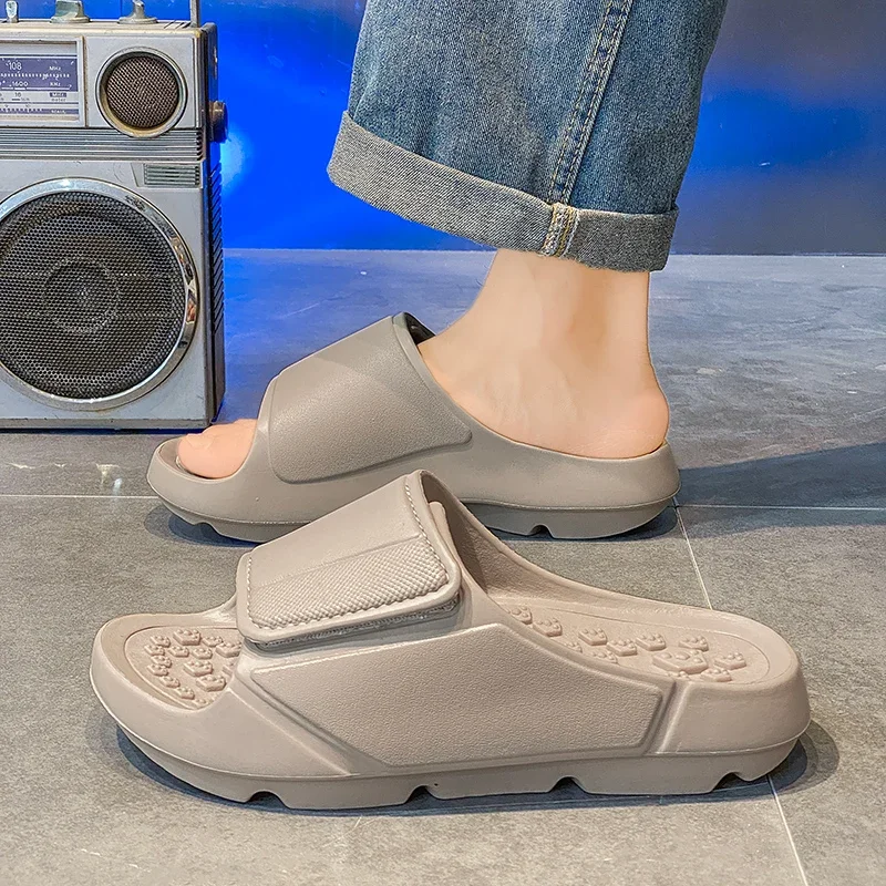 Outdoor-Sandalen, Strand-Freizeitschuhe, Neue Sommer-Herren-Massage-Pantoffeln, Indoor-Slipper mit Weicher Sohle, Herren-Flip-Flops, Herrenschuhe – Detail 22