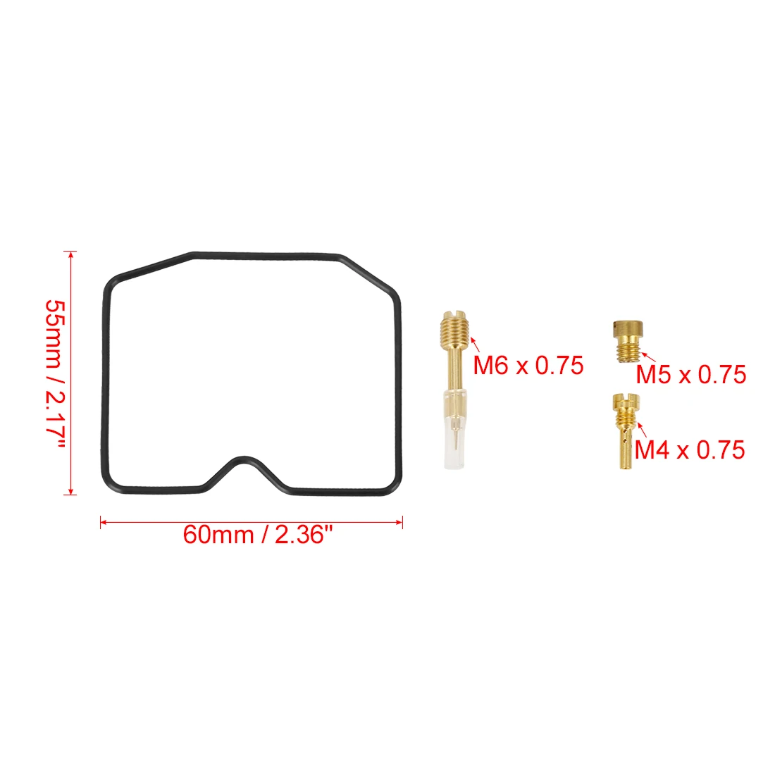 Motoforti Brand New Motorcycle Carburetor Repair Rebuild Kit Set Repalcement Parts for Kawasaki Prairie 300 1999-2002