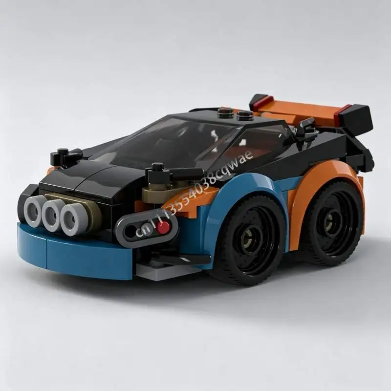 NEW 138PCS MOC Mini Rally Car Model Custom Puzzle Building Blocks DIY Assembly Educational Creative Toy Gift Collection Display
