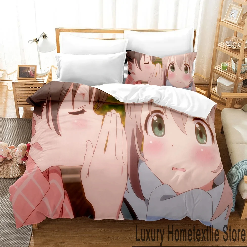 Anime Encouragement of Climb Bedding Set,Duvet Cover Bed Set Quilt Cover Pillowcase,King Queen Twin Size Boys Girls Adults