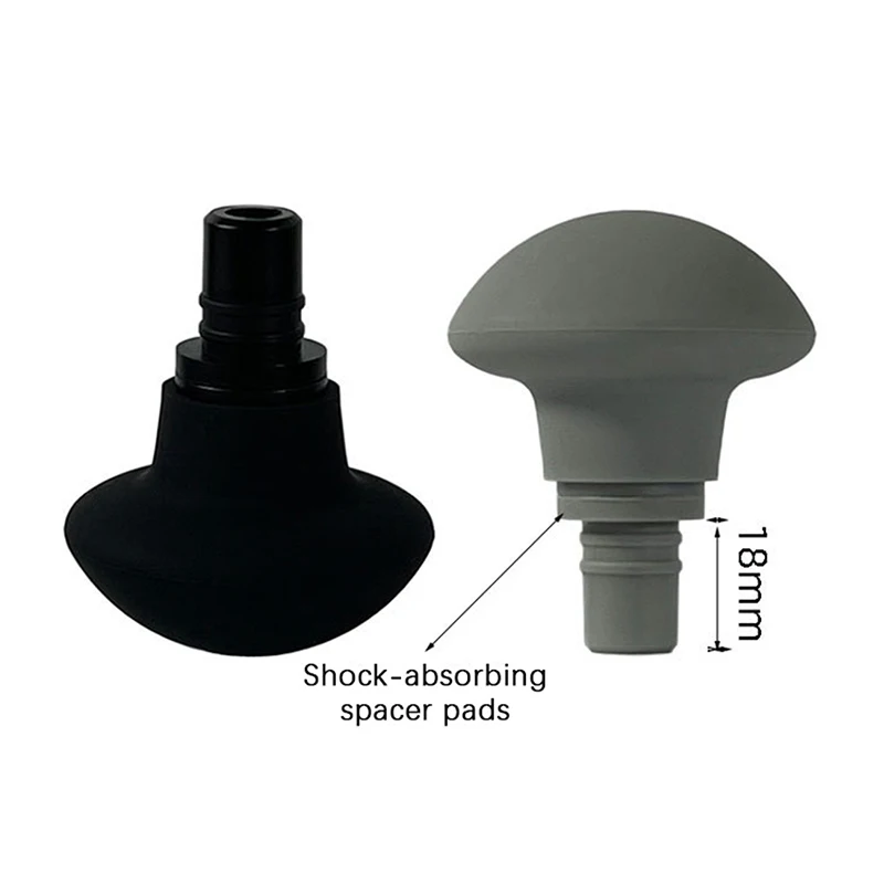 Silicone Replacement Head For Massage Gun Muscle Stimulator Body Relaxation Shaping Exercising Fascia Gun Massager Head