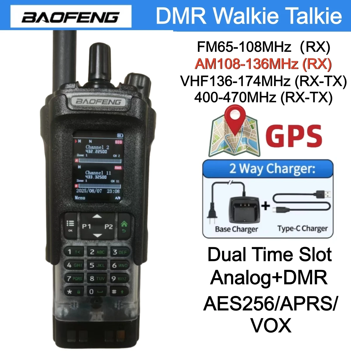 Baofeng Dmr DM-32 D… - image