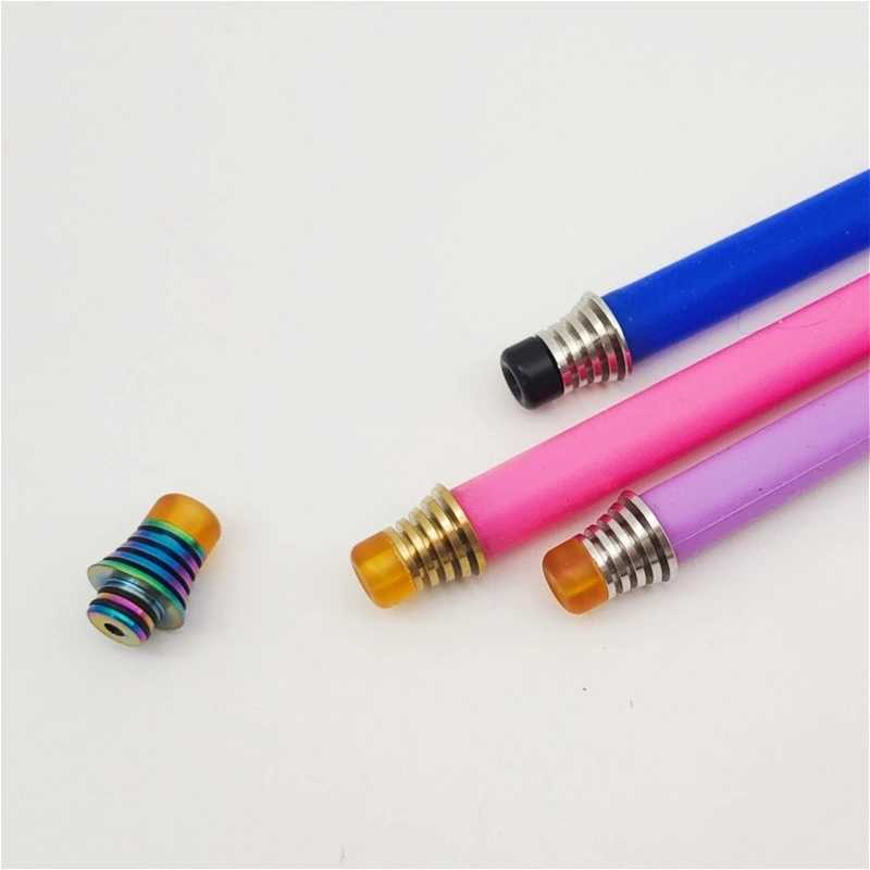 1 قطعة 510 برج على شكل الفولاذ المقاوم للصدأ الراتنج PEI فوهة بالتنقيط #2