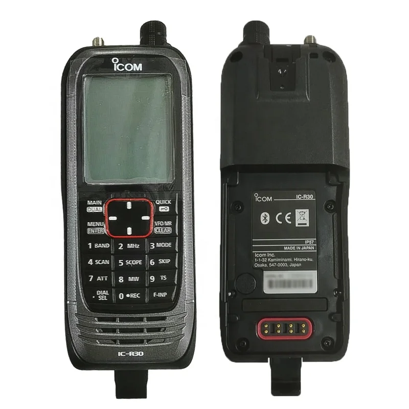 

IP57 Digital and Analog ICOM IC-R30 Wide Band FM/AM/SSB/CW Scanner Handheld Receiver