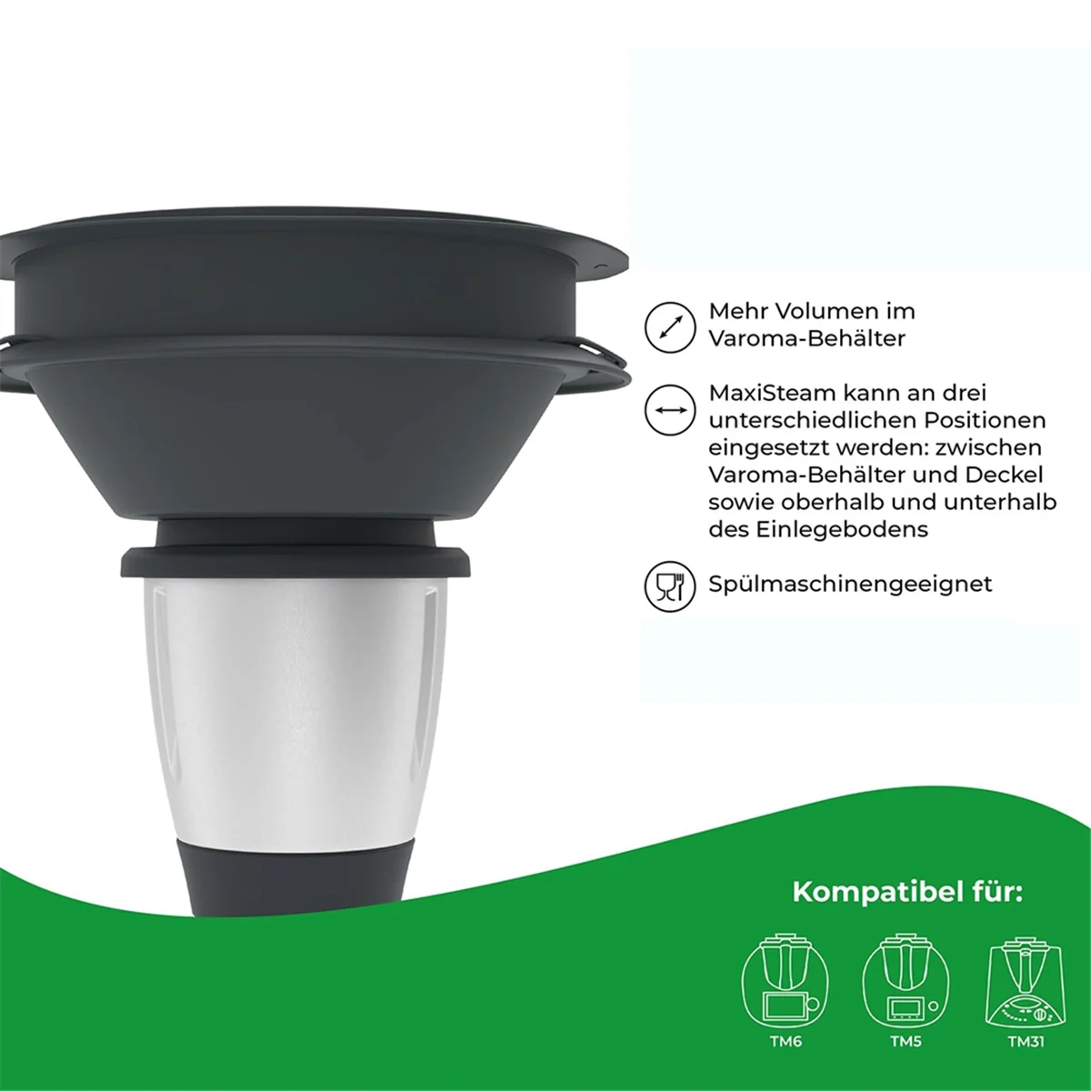 サーモミックス,tm6,tm5,tm31用のアクセサリー,加熱加熱,調理の向上