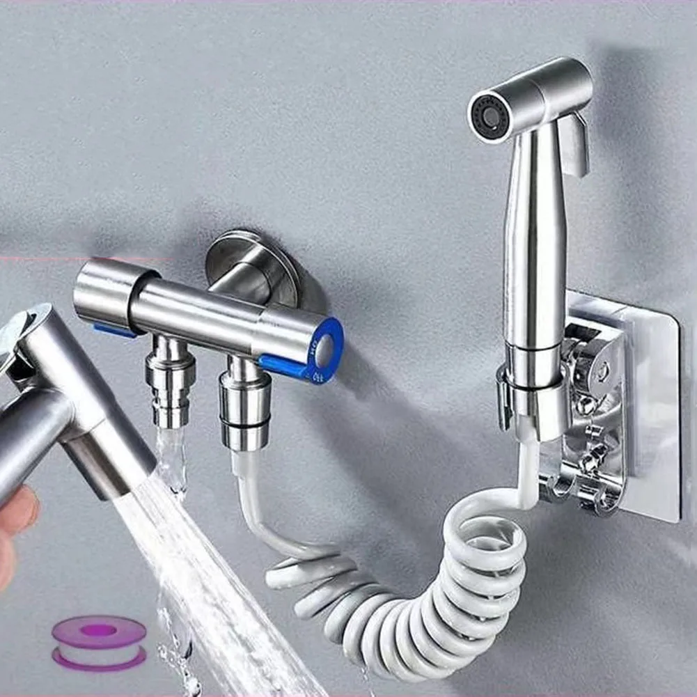 304 Stainless Steel Toilet Companion Sprayer Set Bathroom Household Douche High Pressure Nozzle Woman Washer Water Sprayer