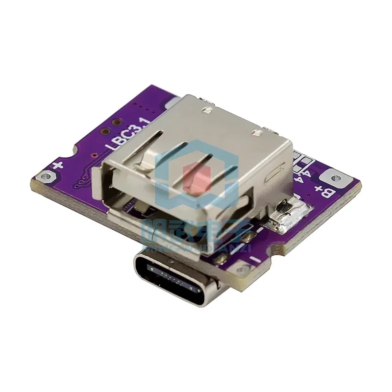 Mini Module de charge type-c 3A, carte de chargement de téléphone Portable, Circuit intégré de décharge 5V à 4.2V, Base de batterie externe Portable