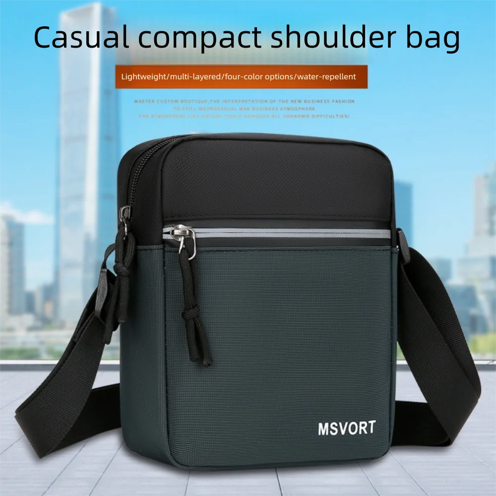 

High Quality Simple Shoulder Bag Large Capacity Nylon Crossbody Bag Casual Messenger Bag Men