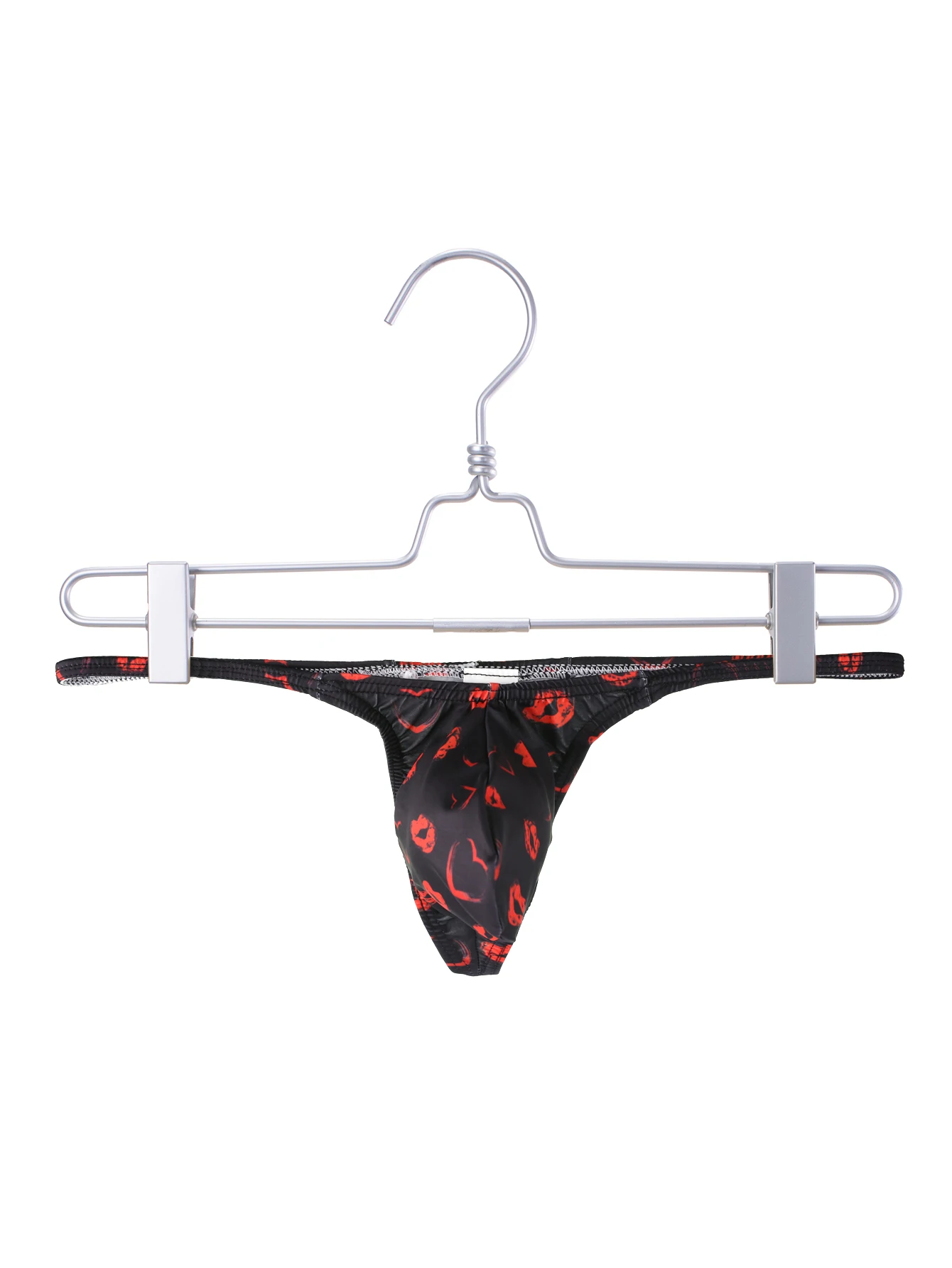 Men\'s underwear sexy breathable lip print men\'s thong