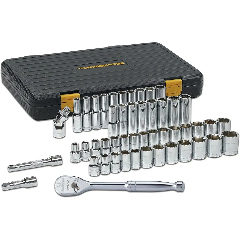 

49-Piece 1/2 Drive 6-Point 120XP Mechanic's Tool Set with Stand, SAE/Metric - 80700P