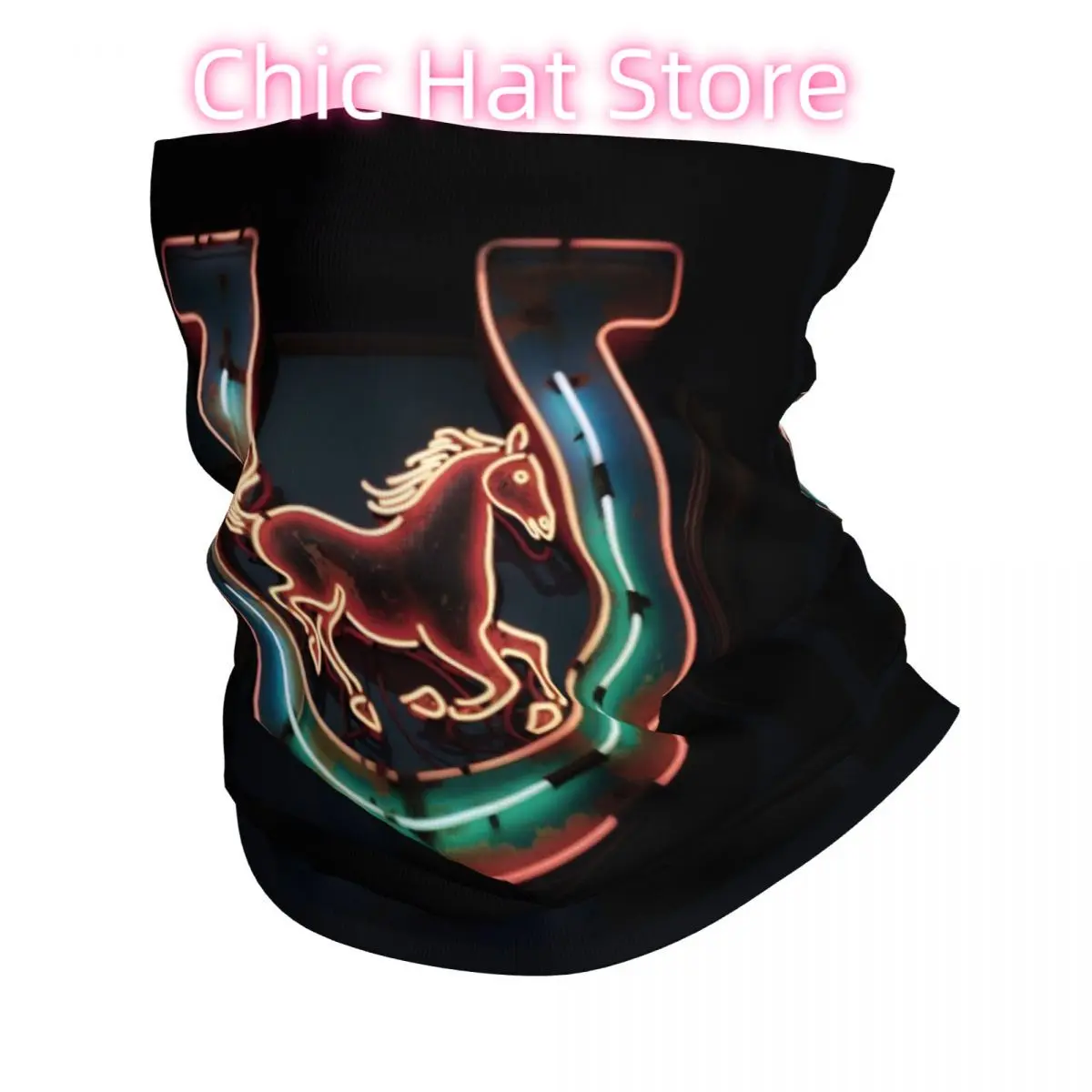 الراكض الخيول تشغيل وشاح الحصان منديل الرقبة قناع الوجه البوليستر #1