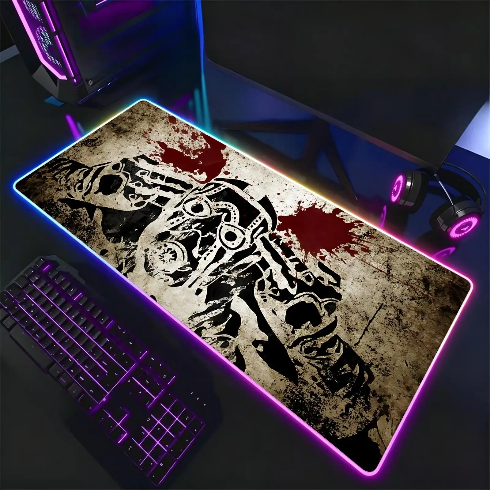 Mouse Pad RGB Color Changing Gaming Mouse Pad, Stitched Edges, XXL Large Keyboard Desk Mat Hot game Borderlands 3