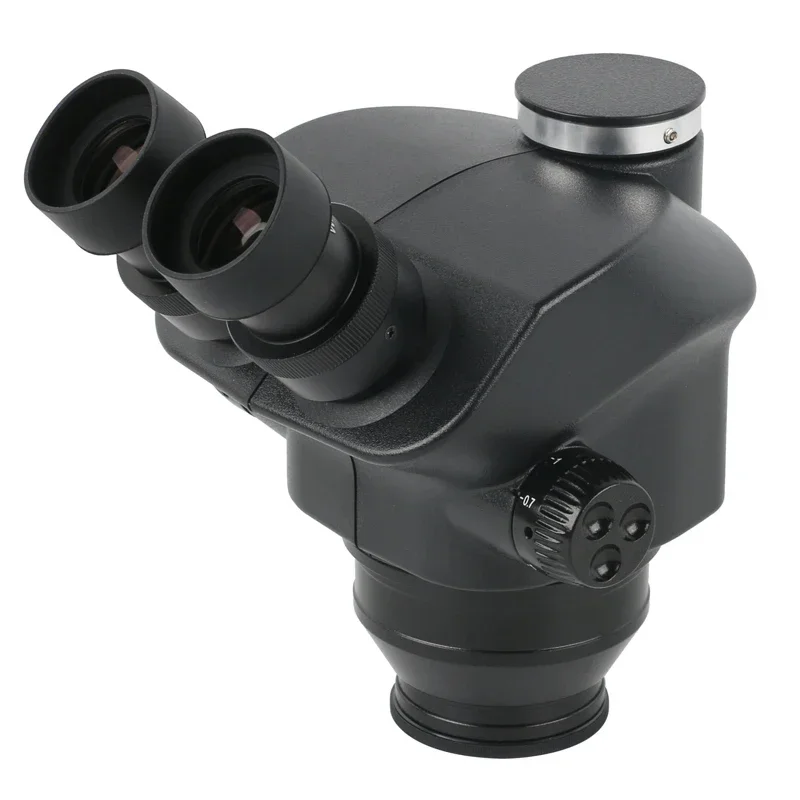 

7X50X Simul Focal Zoom Industry Stereo Trinocular Microscope Head+WF10X/22mm Large Field Eyepiece For PCB Soldering Phone Repair