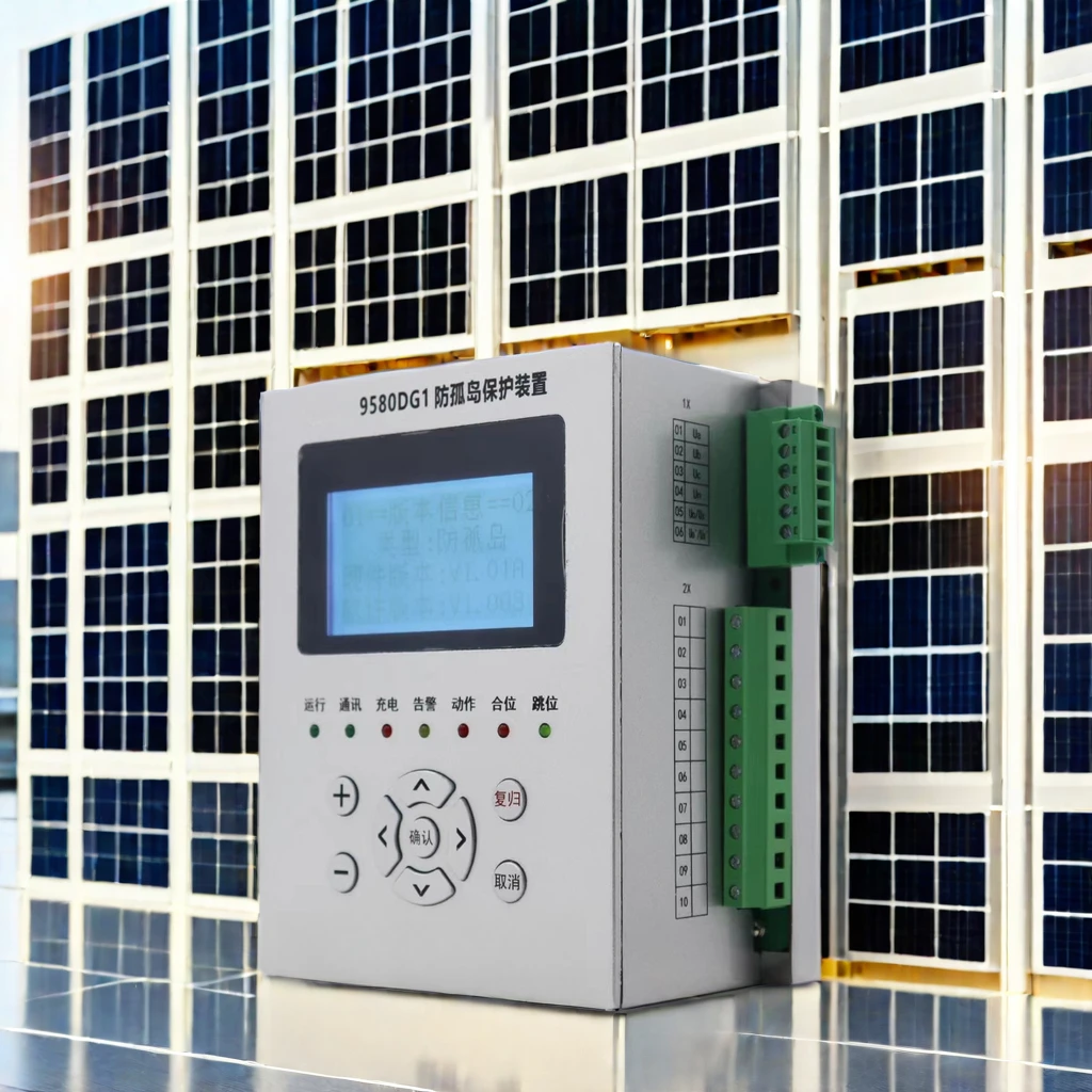 OEM available anti-island protection relay with rail-mounted design for small-scale solar power station