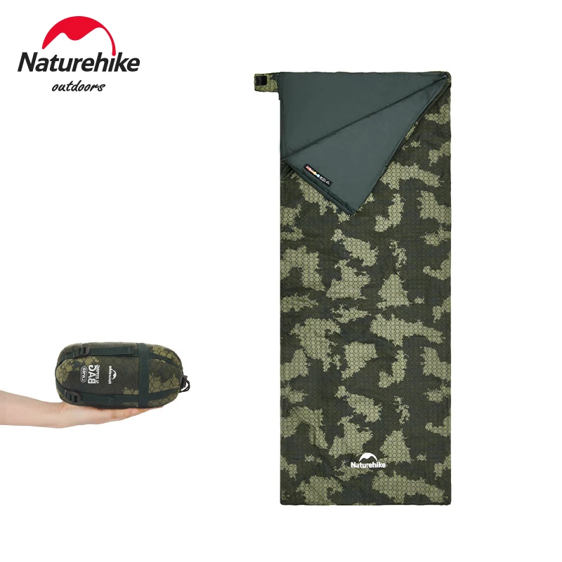 

Naturehike Camping Cotton Splice Sleeping Bag Ultralight 3 Season Warm Envelope Sleeping Bags for Outdoor Traveling Hiking