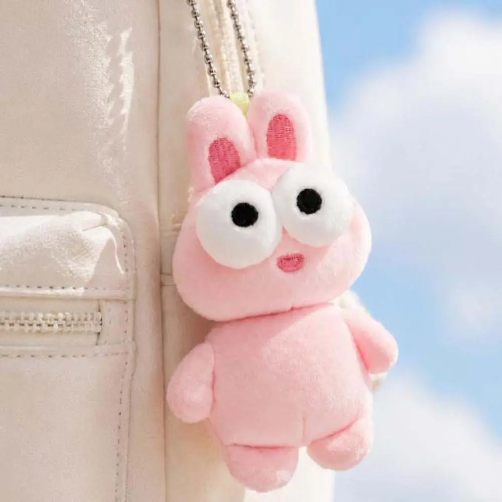 Funny Design Rabbit Plush Keychain Cute Style White Color Chickens Bag Pendant Creative Gift 10CM Panda Plush Pendant