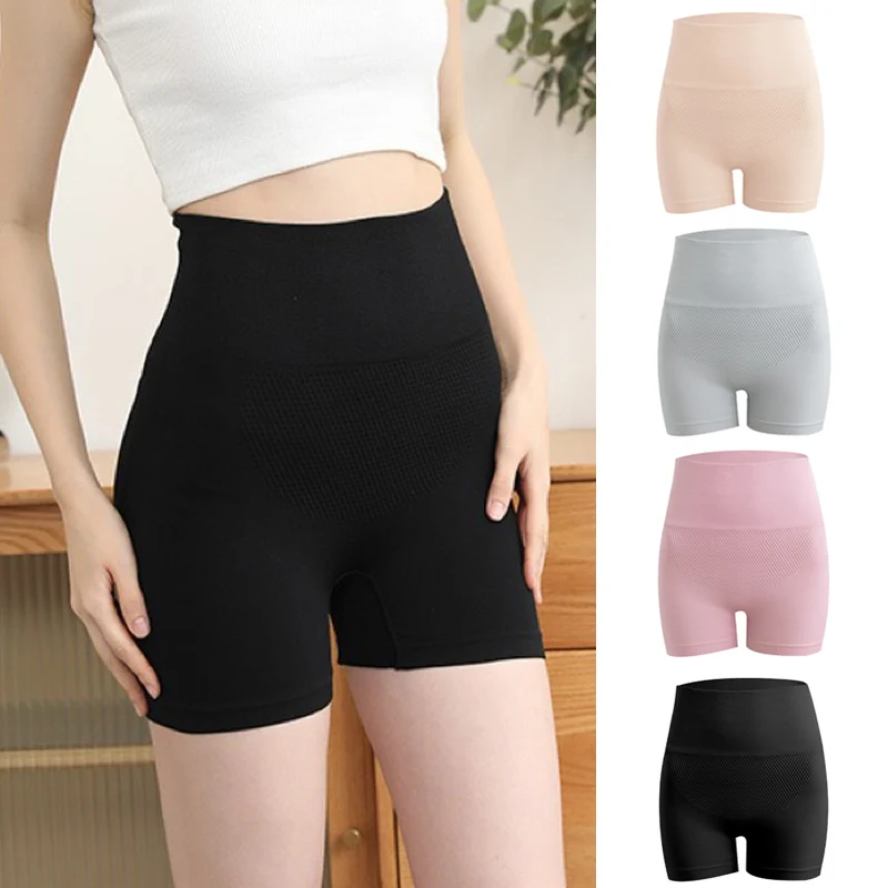 

1pcs Women Seamless High Waist Shorts Tight Fitting Panties Shaping Hip Lift Safety Pants Underwear Shapewear Breathable Boxer