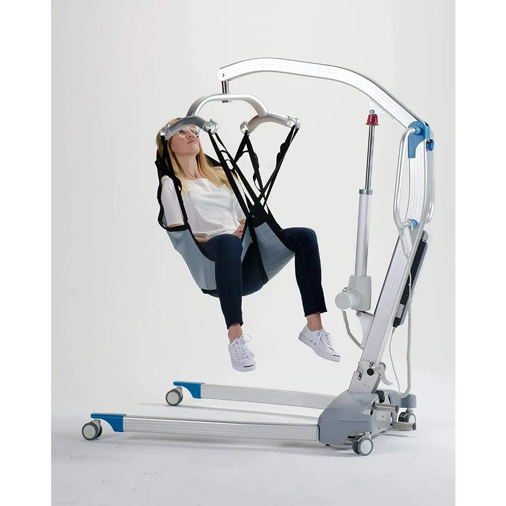 Padded U-Sling with Head Support, Universal Patient Lift Sling, Size Small, 135lb Capacity