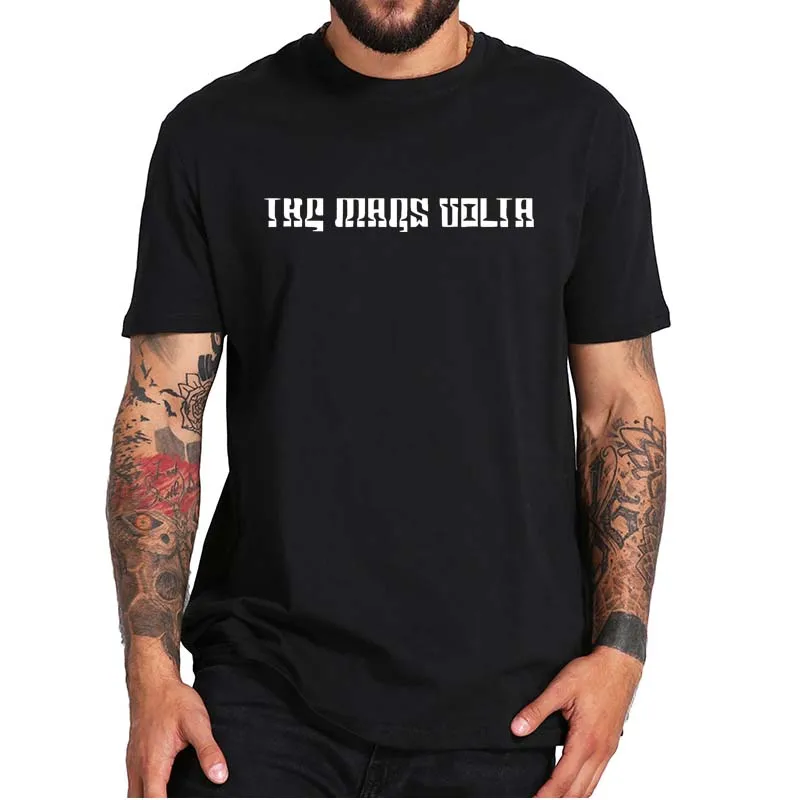 Camiseta con Logo de Mars Volta para hombre, Camiseta esencial de banda de Rock progresiva Americana, de manga corta Camiseta clásica, 100% algodón