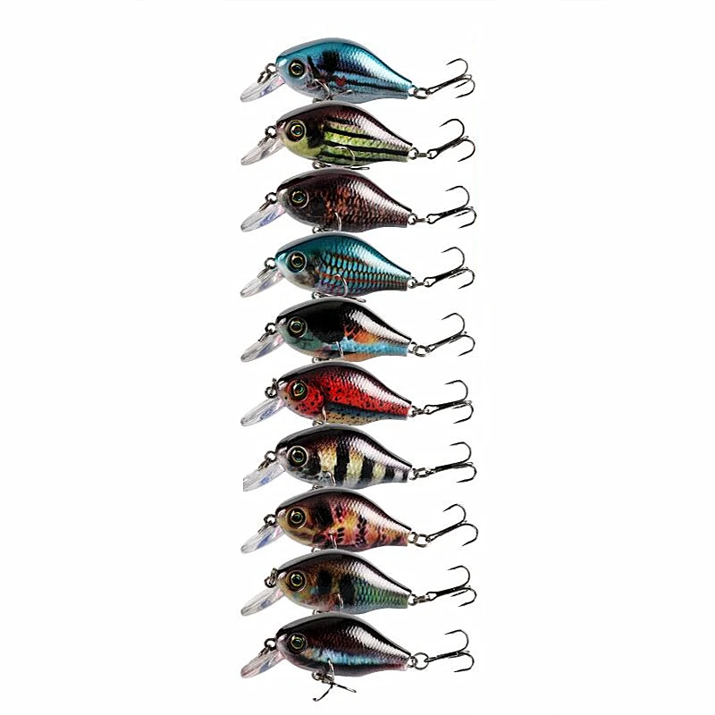 1pc CrankBait Fishing Lure Wobblers 5.2cm 8.5g Floating Artificial Plastic Japan Hard bait Bass pesca carp Fishing Tackle