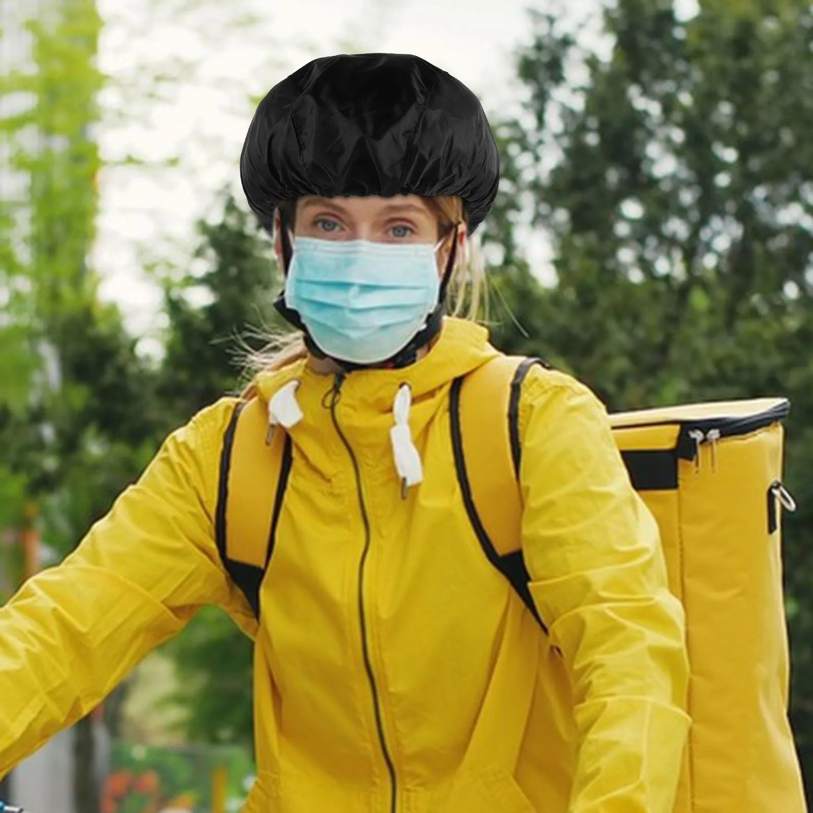 

Bike Waterproof Cover Black Breathable Windproof Cycling Rain Outdoor Ride Gear Protector Sleeve