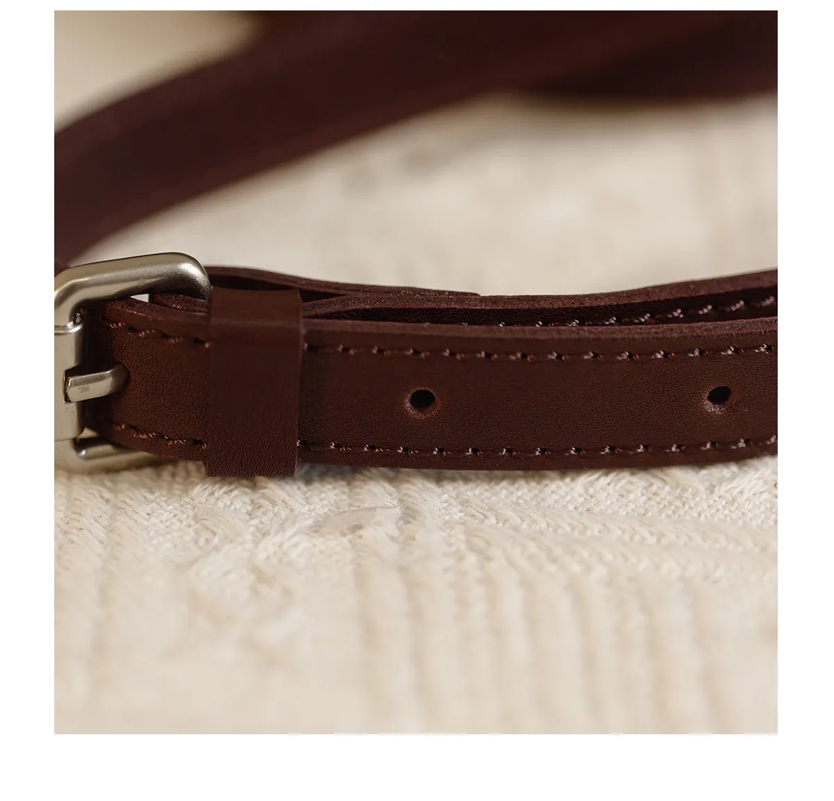 Outdoor-Tagesgepäcktasche aus Rindsleder, Damen-Umhängetasche, lässige Vintage-Designer-Handtasche aus echtem Leder, handgefertigt. – Detail 13