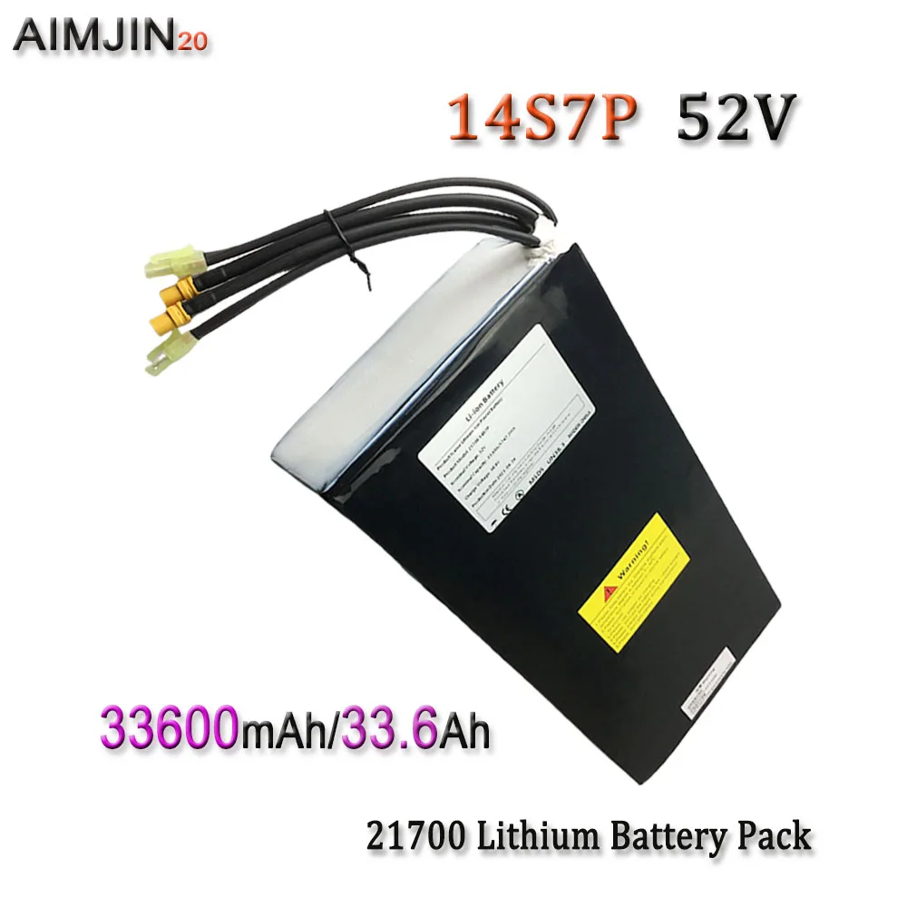 

52V 33.6Ah/33600mAh 21700 14S7P Rechargeable Lithium Battery Pack Suitable For Dual Drive Scooter Batteries