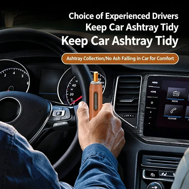 Portable Handheld Ashtray Car Gaming Lazy Ashtray Windproof Pocket Ash Holder For Driving And Gaming Indoor Outdoor Use