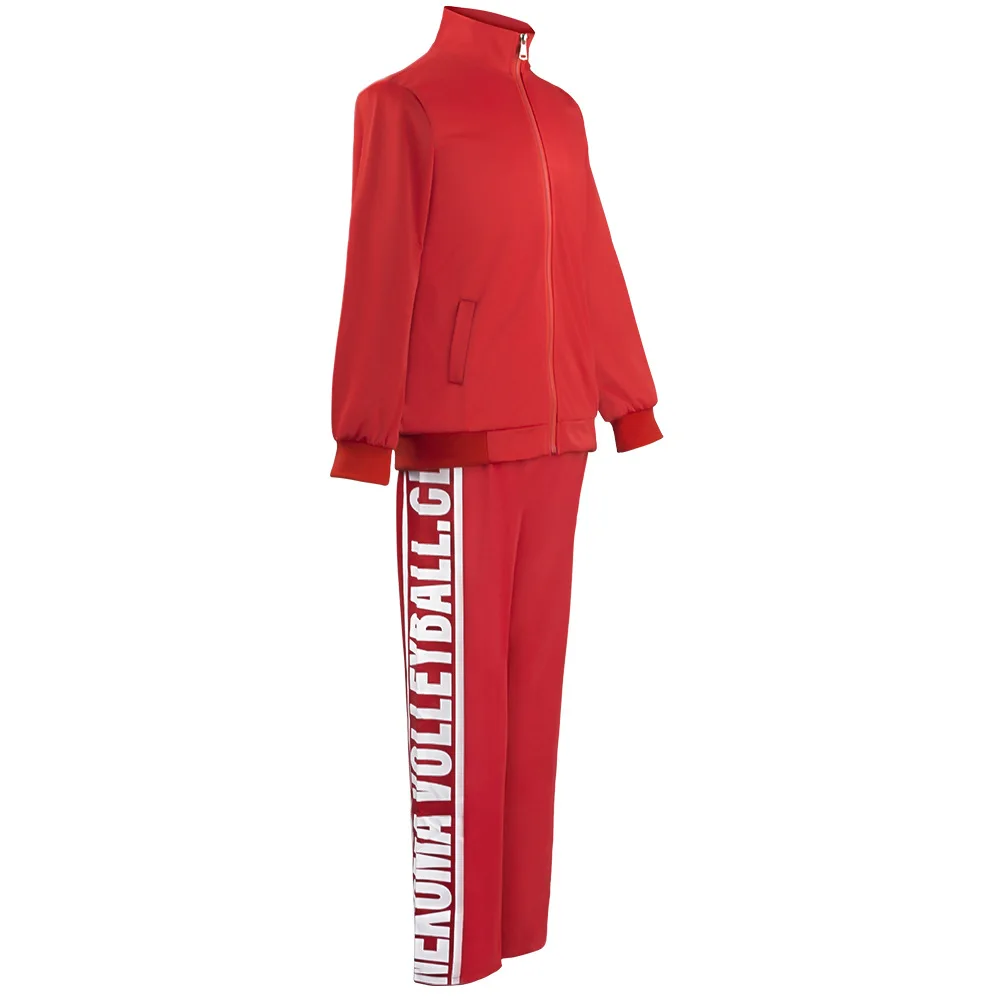 Anime Haikyuu! Yaku Morisuke Cosplay Costumes Red Sports Suit Full Set UNISEX Uniform Christmas Comic-Con Carnival Clothing