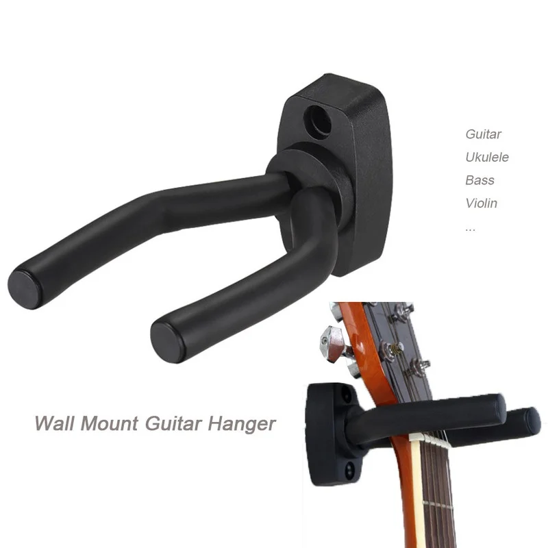 1 Stylish guitar wall mount - Safely display your musical instruments，Includes hook and pick