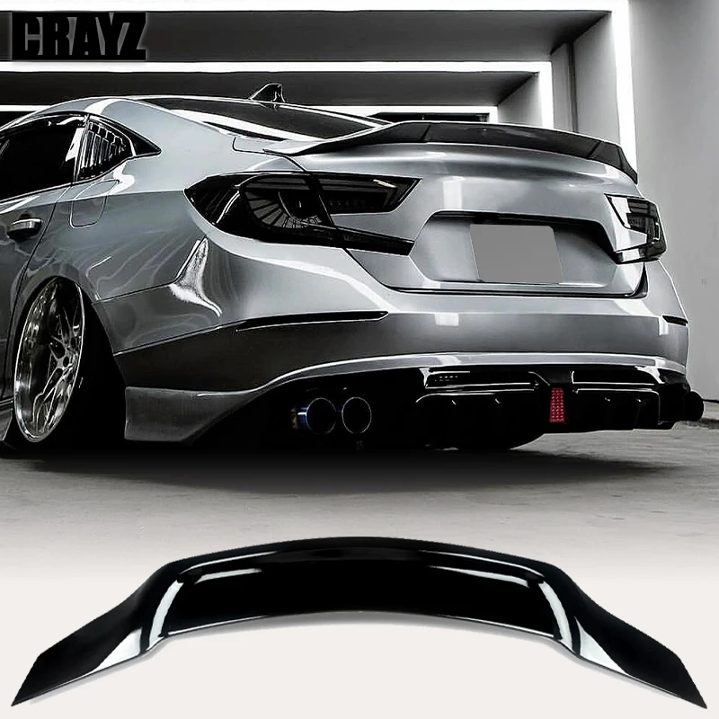 

Для Honda 10th 10.5th Accord 2018-2022 гг., задний спойлер, материал ABS, стиль RL, крышка багажника, декоративная крышка, аэродинамический комплект, заднее крыло