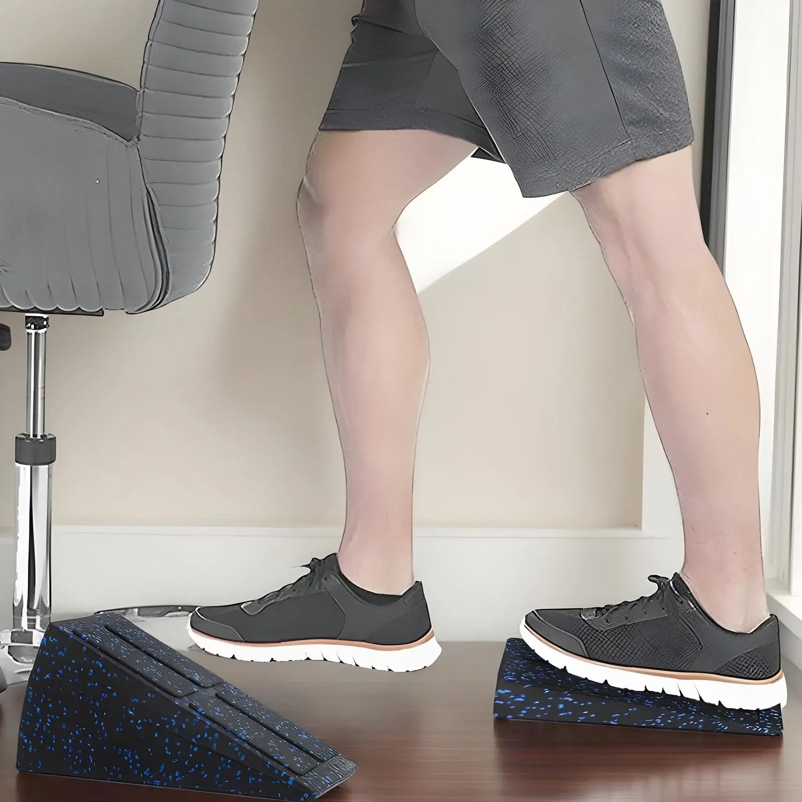 Plataforma Inclinada para Elevación de Pantorrillas y Sentadillas, para Yoga, Pilates, Gimnasio en Casa, Recuperación, Entrenamiento y Movilidad