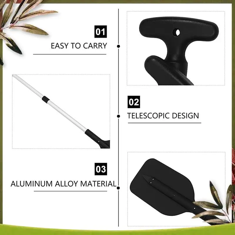 

Reliable-4Pcs Paddles Telescoping Plastic Boat Paddle Collapsible Oar For Kayak Jet Ski And Canoe Safety Boat Accessories