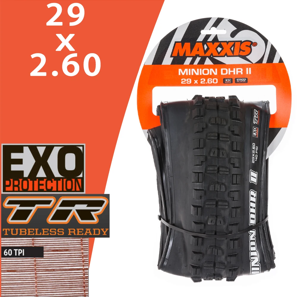 MAXXIS MINION DHR Ⅱ(M327RU) チューブレス MTB マウンテンバイク