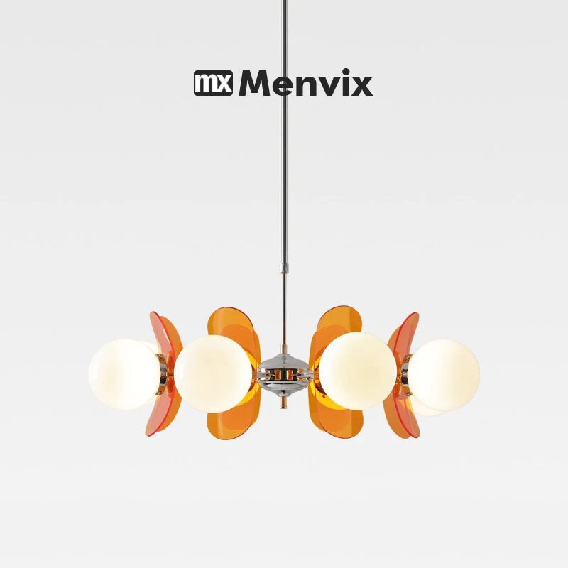 Bauhaus Retro Restaurant Chandelier Designer Medieval Magic Bean Dining Table Chandelier Glass Ball Style Master Eye Protection