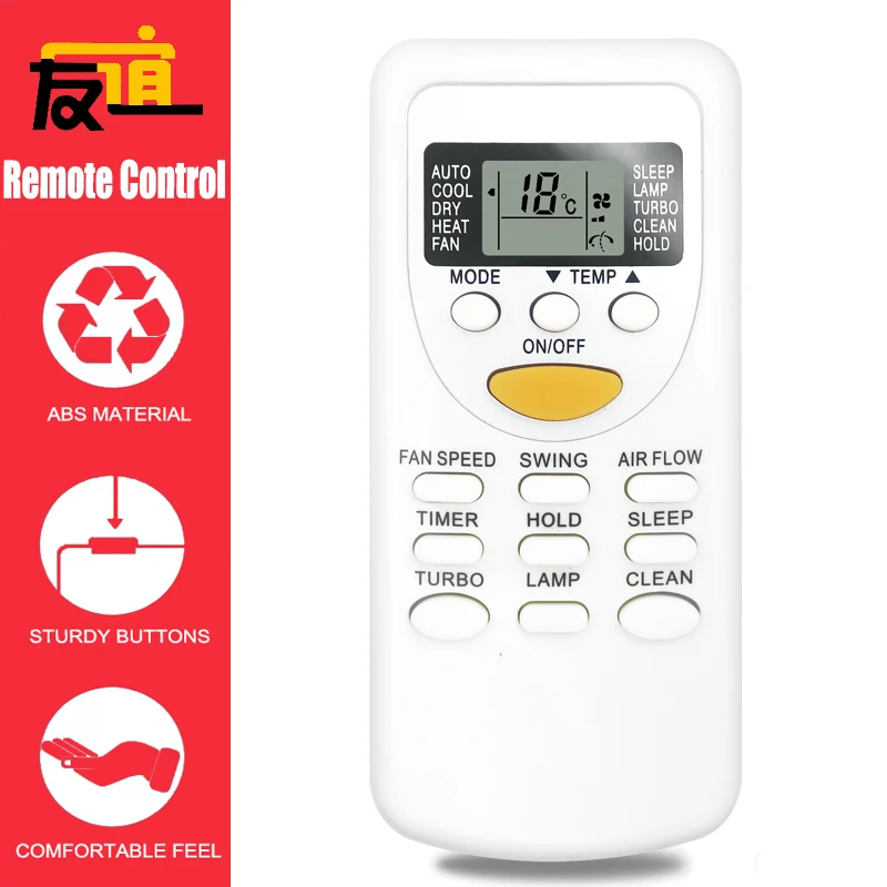 

ZH/JT-03 ZH/JT-01 AC Remote Control for Tachiair, SHKAR GENERAL, ELEGANCE, PRIME, NORDSTAR INVERTER, ZEN, GZ GENERAL, SYLON