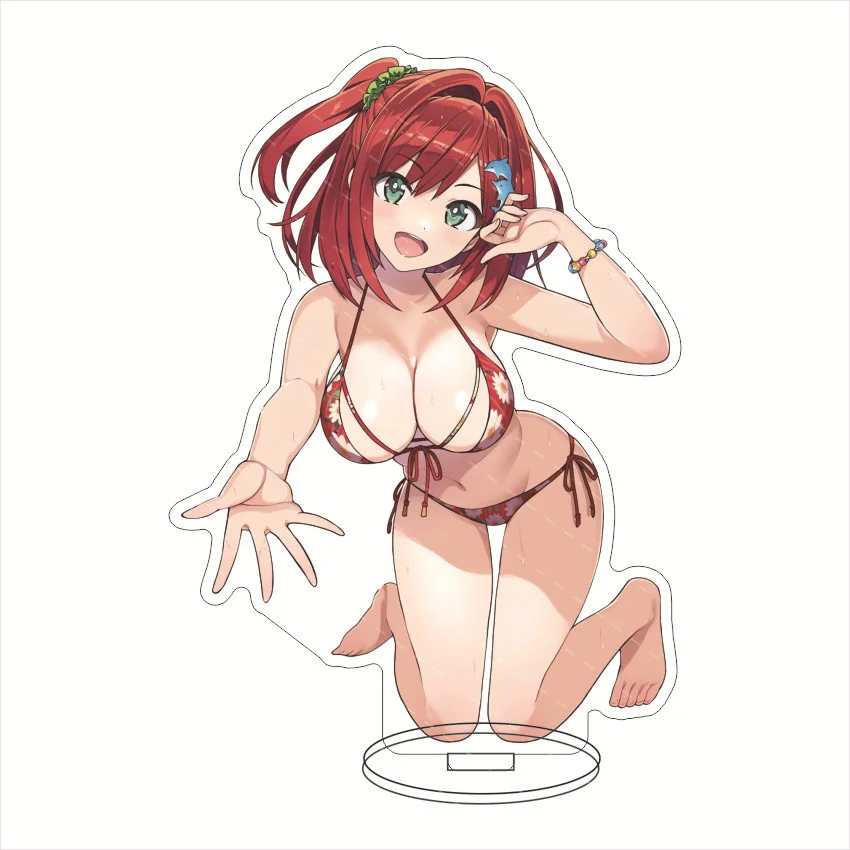 NEW Anime Dolphin Wave Figure Swimsuit styling Acrylic Stands Character Model Fans birthday Christmas Gifts