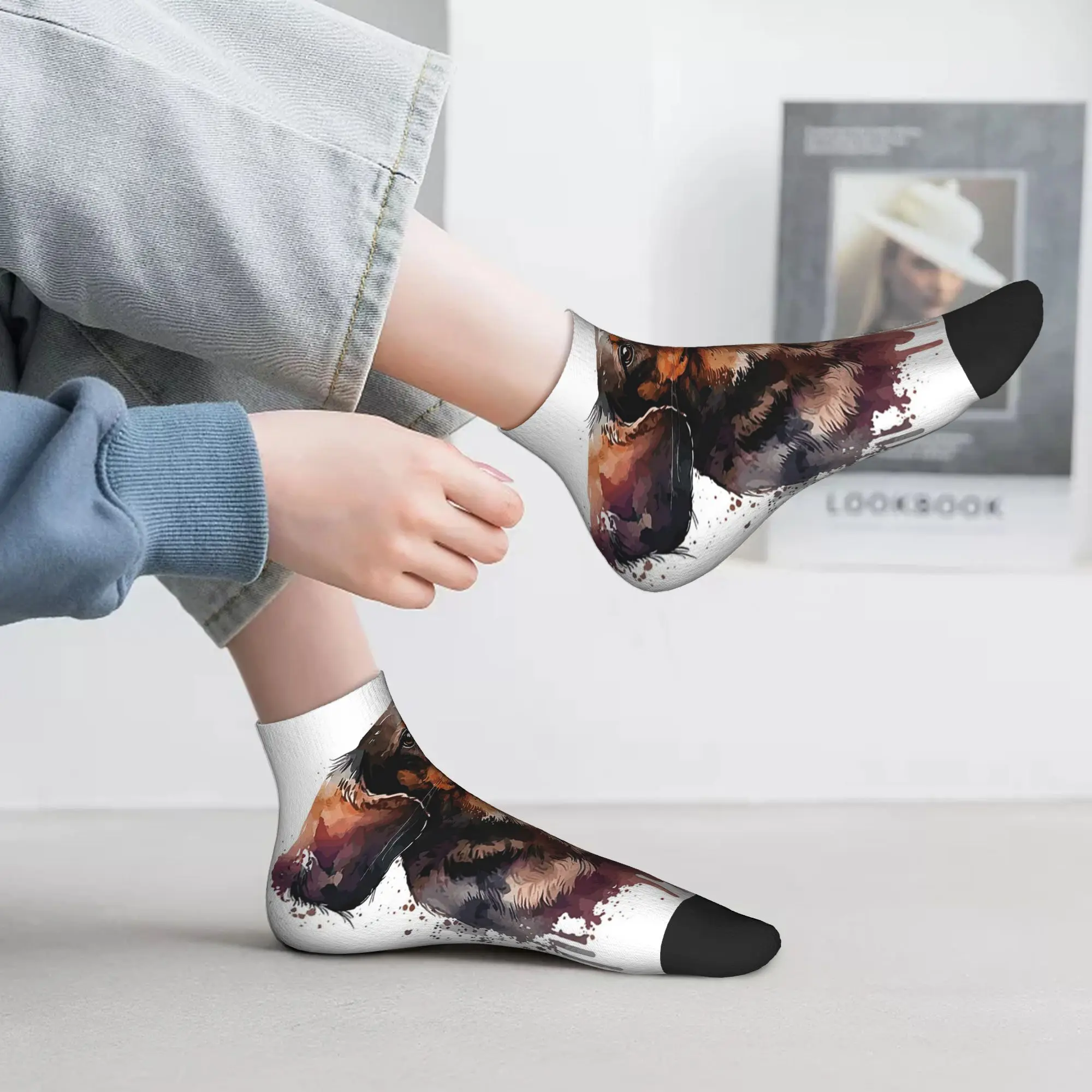 

All Seasons Dachshund Dog Animal Socks Harajuku High Quality Crew Socks Casual Stockings for Men Women Christmas Gifts